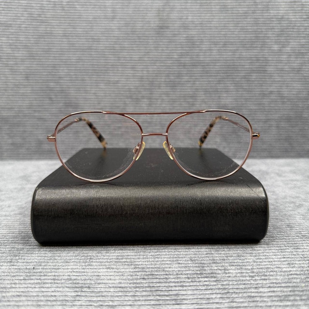 Warby Parker York 2233 Rose Gold Aviator Eyeglasses Frames 53-15-145 Mens Womens